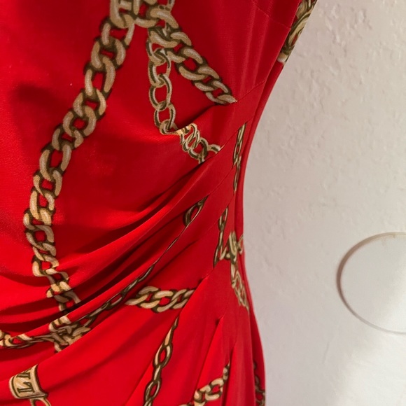 Ralph Lauren Red Dress Size 6 - Picture 3 of 5